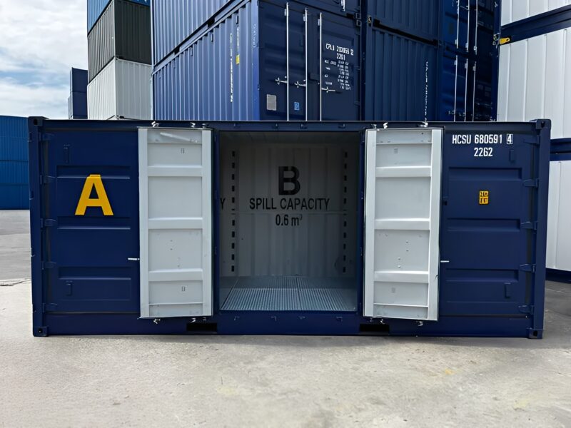 20ft Open side drip tray container - Image 3