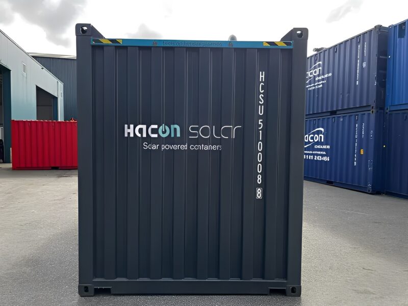 20ft High Cube Solar container with racks - Image 2