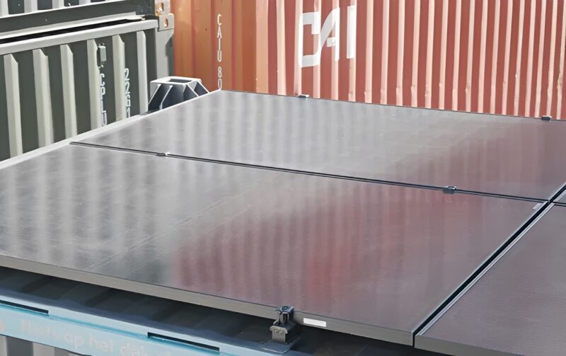 20ft High Cube Solar container with racks - Image 6